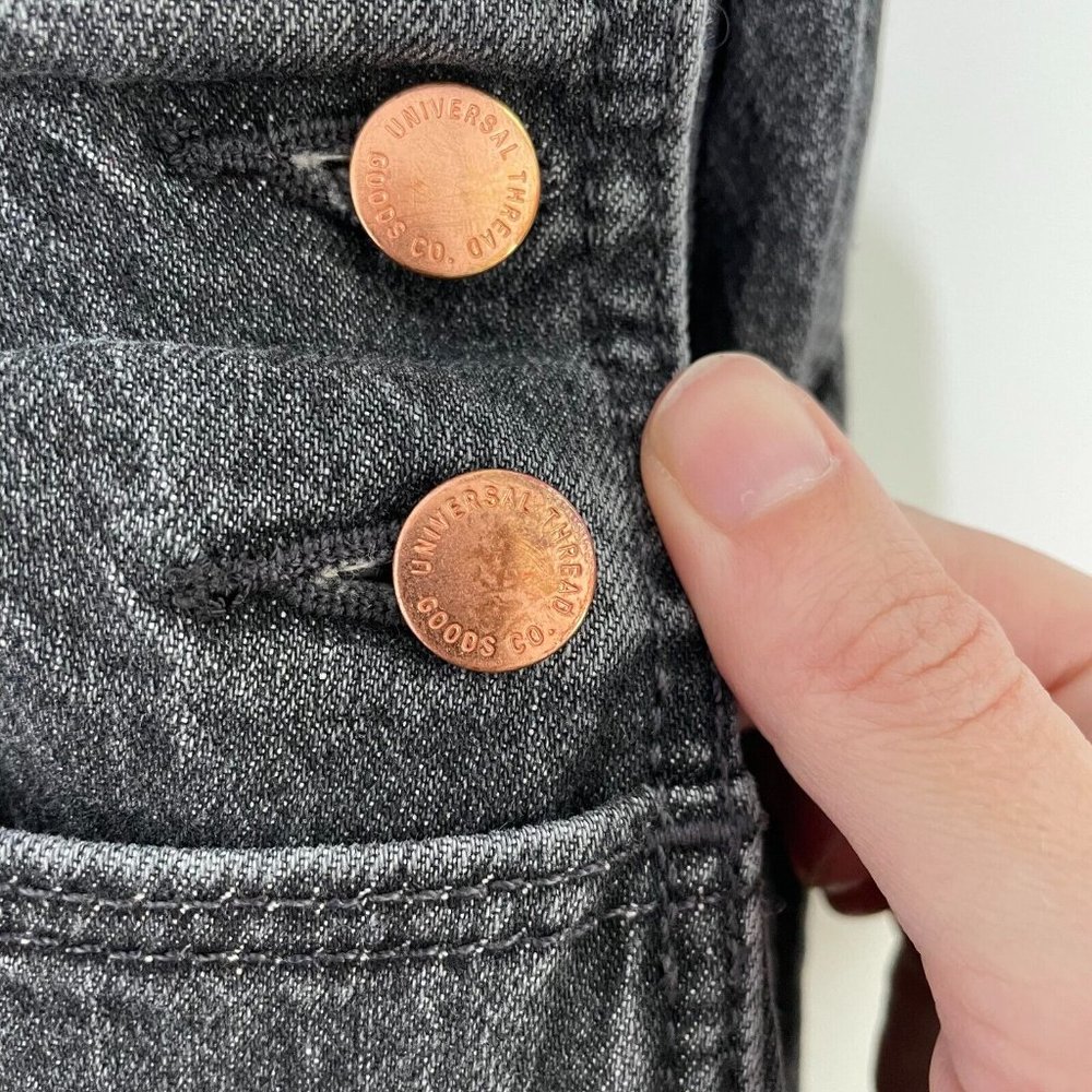 Universal Thread Black Denim Overalls - Picture 8 of 9